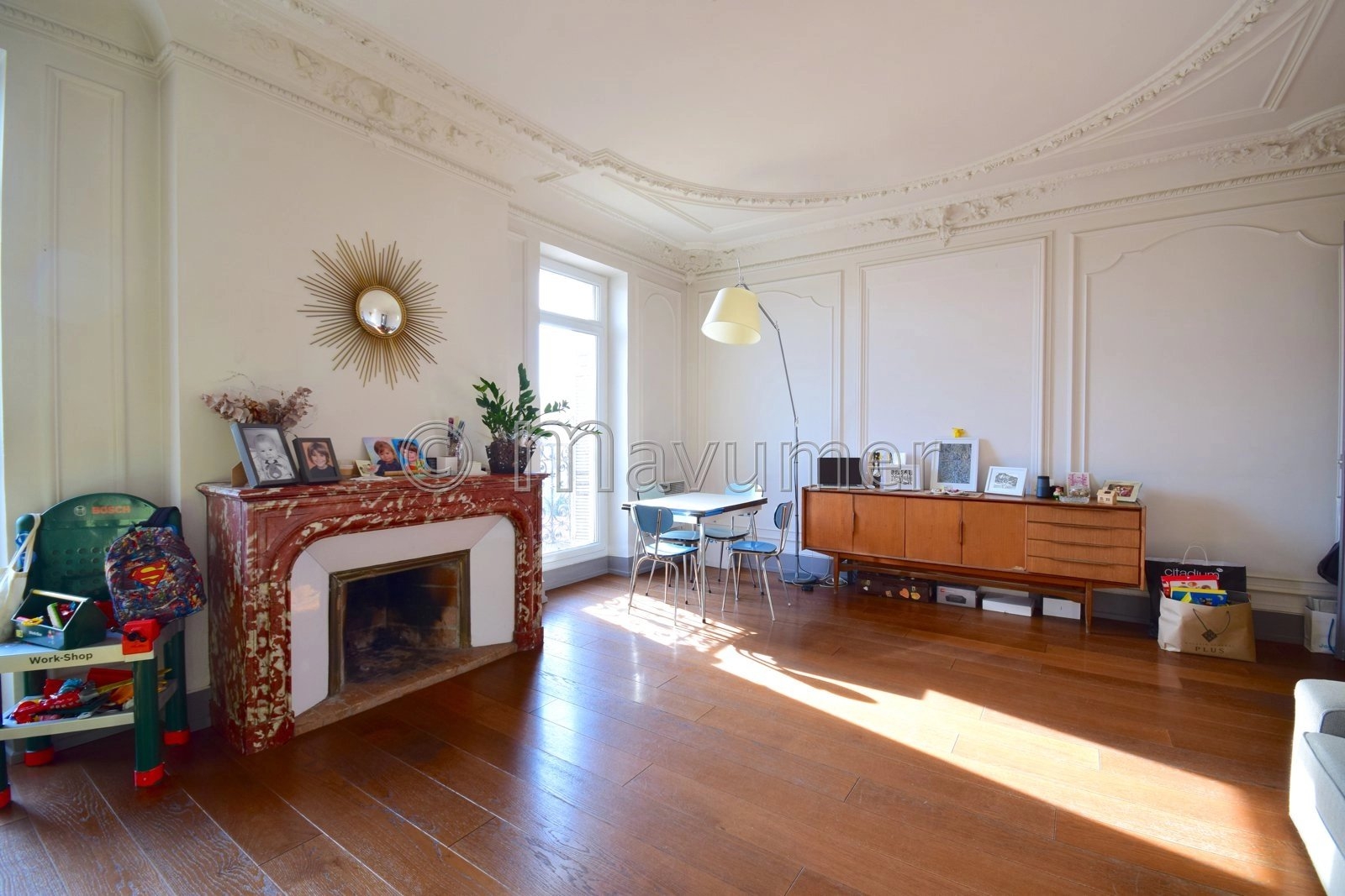 Salon Parquet Cheminée
