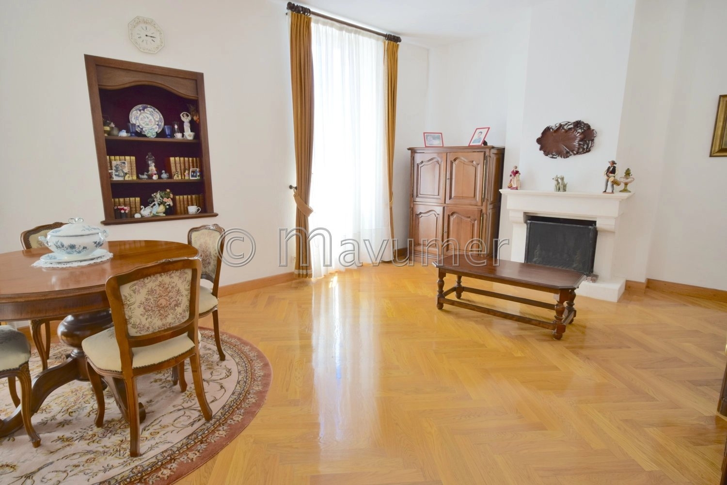 Salle à manger Parquet Cheminée