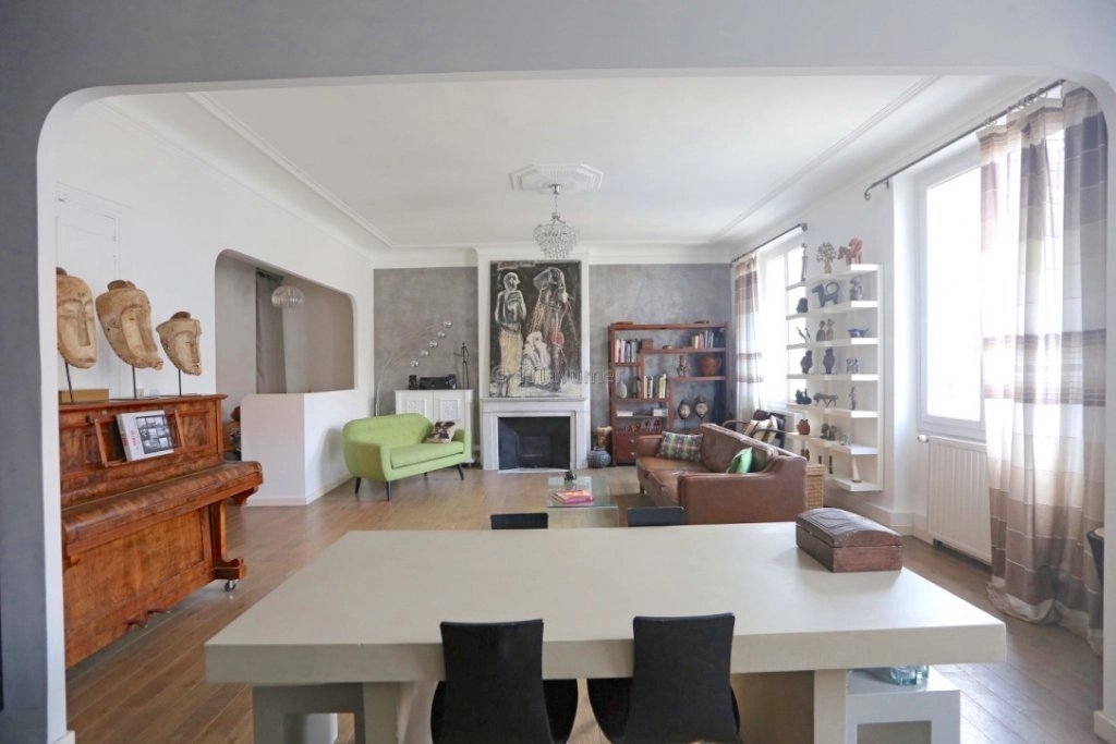 Salle à manger Parquet Cheminée