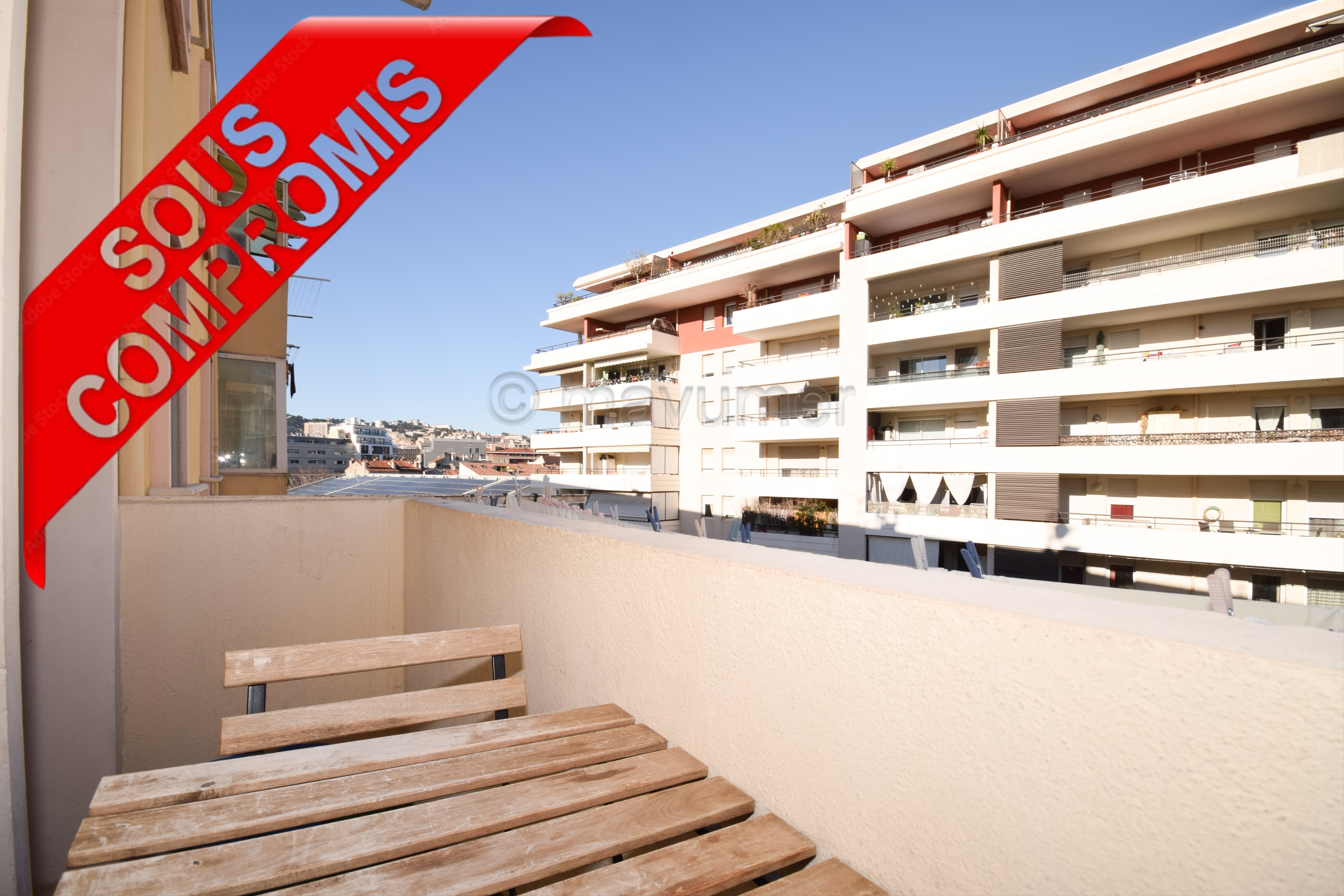 T3 + balcon rue Borde 13008 Marseille