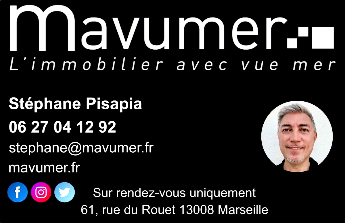 Exceptionnel T4 vue mer – Terrasses XXL – Résidence Grand Baie 13016 Marseille