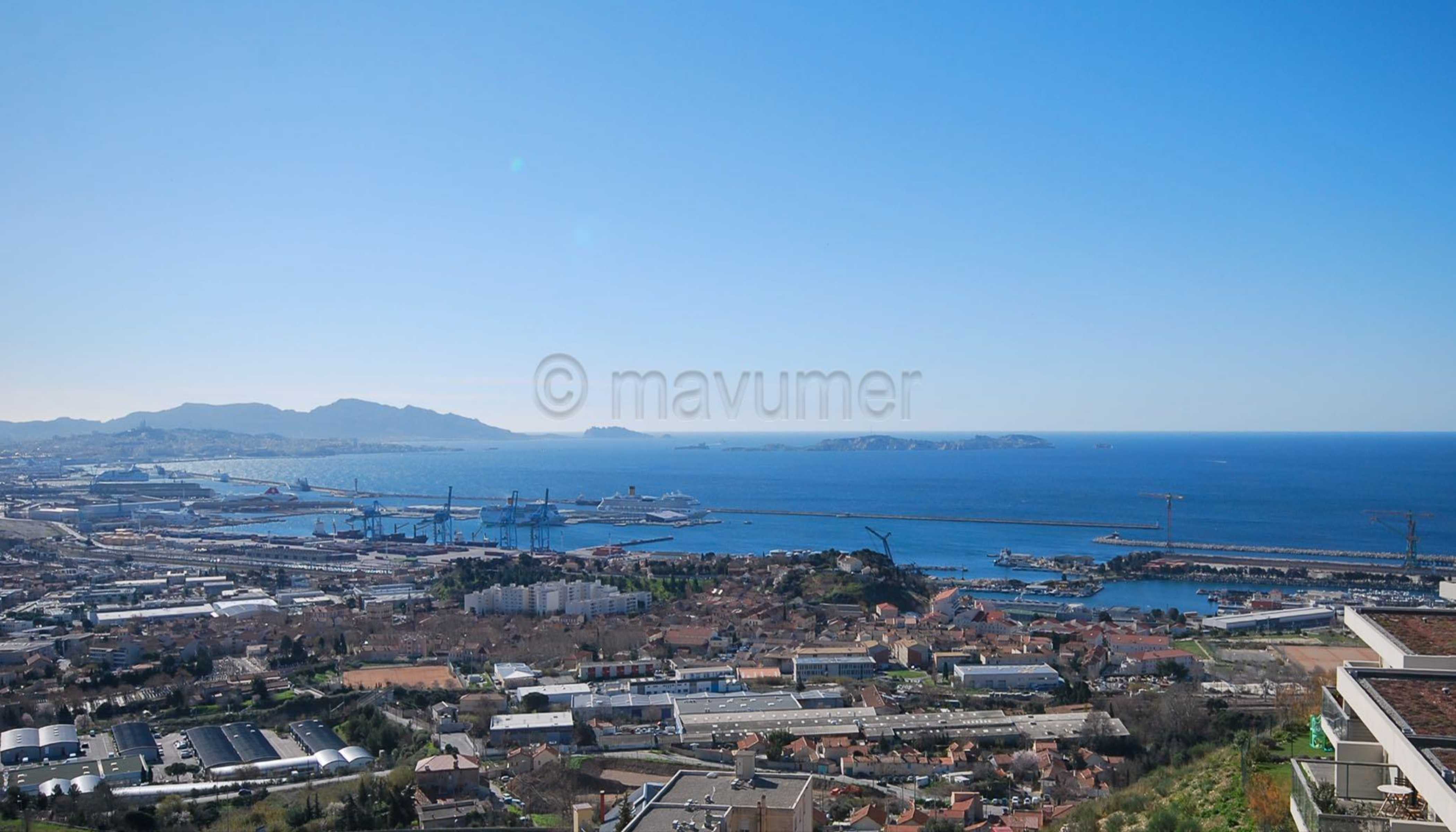 Exceptionnel T4 vue mer - Terrasse XXL - Résidence Grand Baie 13016 Marseille n°6