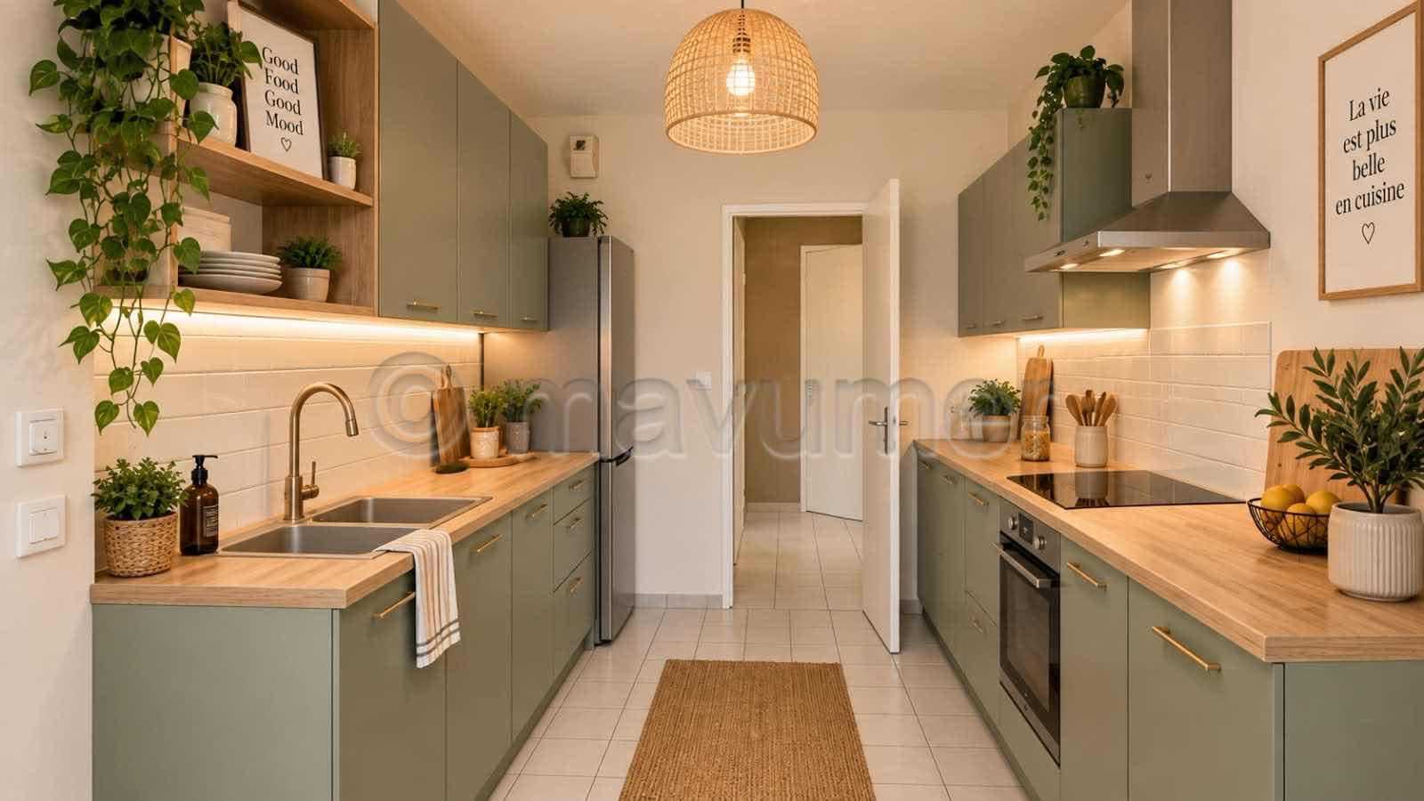 Lumineux T3 avec terrasse de 12m² , garage, vue dégagée, 13011 Marseille n°4
