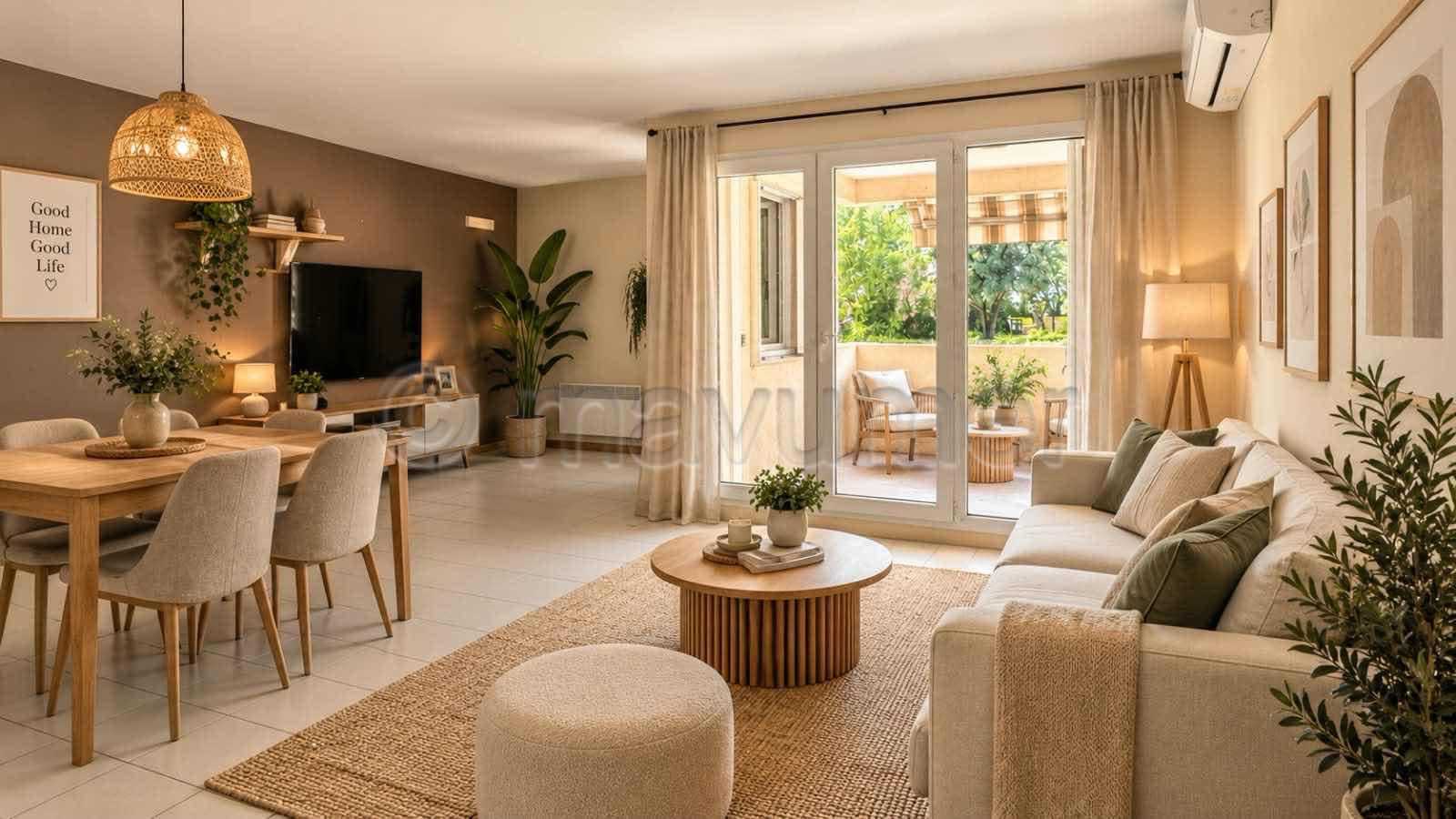 Lumineux T3 avec terrasse de 12m² , garage, vue dégagée, 13011 Marseille n°8